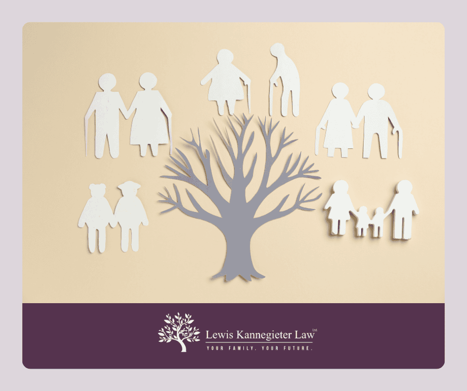 Family Tree Family tree with paper cutouts