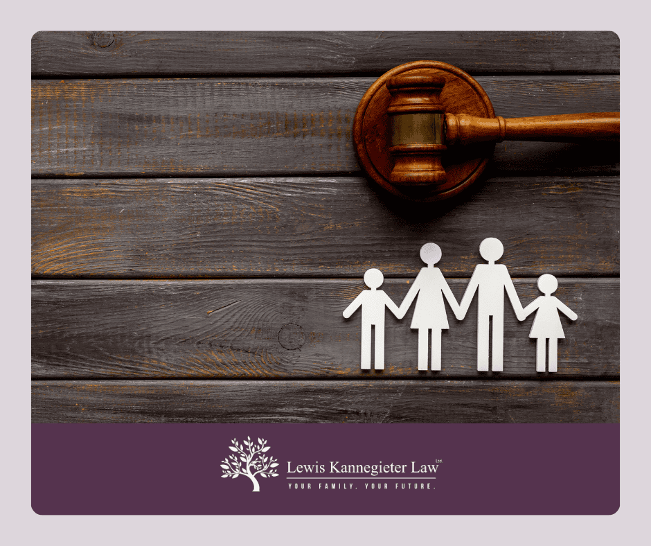 Family Court Gavel and cut out of family